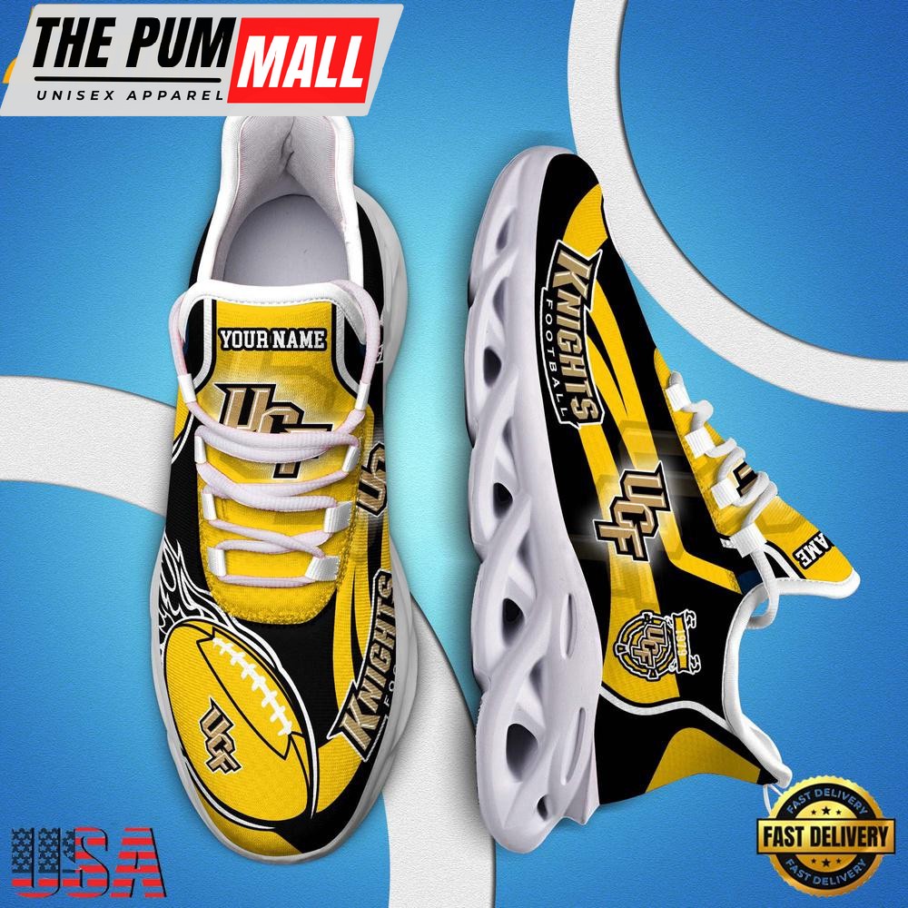 NCAA Custom Name UCF Knights Team Sport Max Soul Shoes Running Sneakers