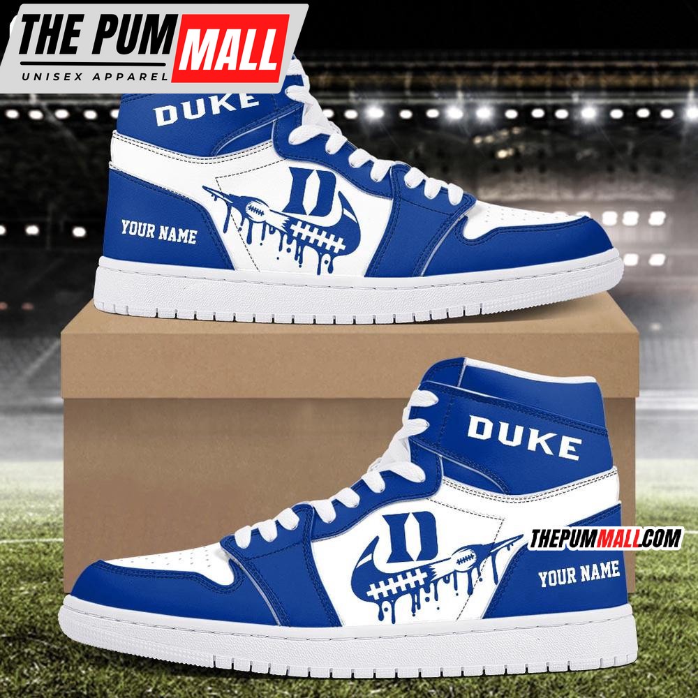 NCAA Duke Blue Devils Sport Team Personalized Air Jd 1 Hightop Shoes