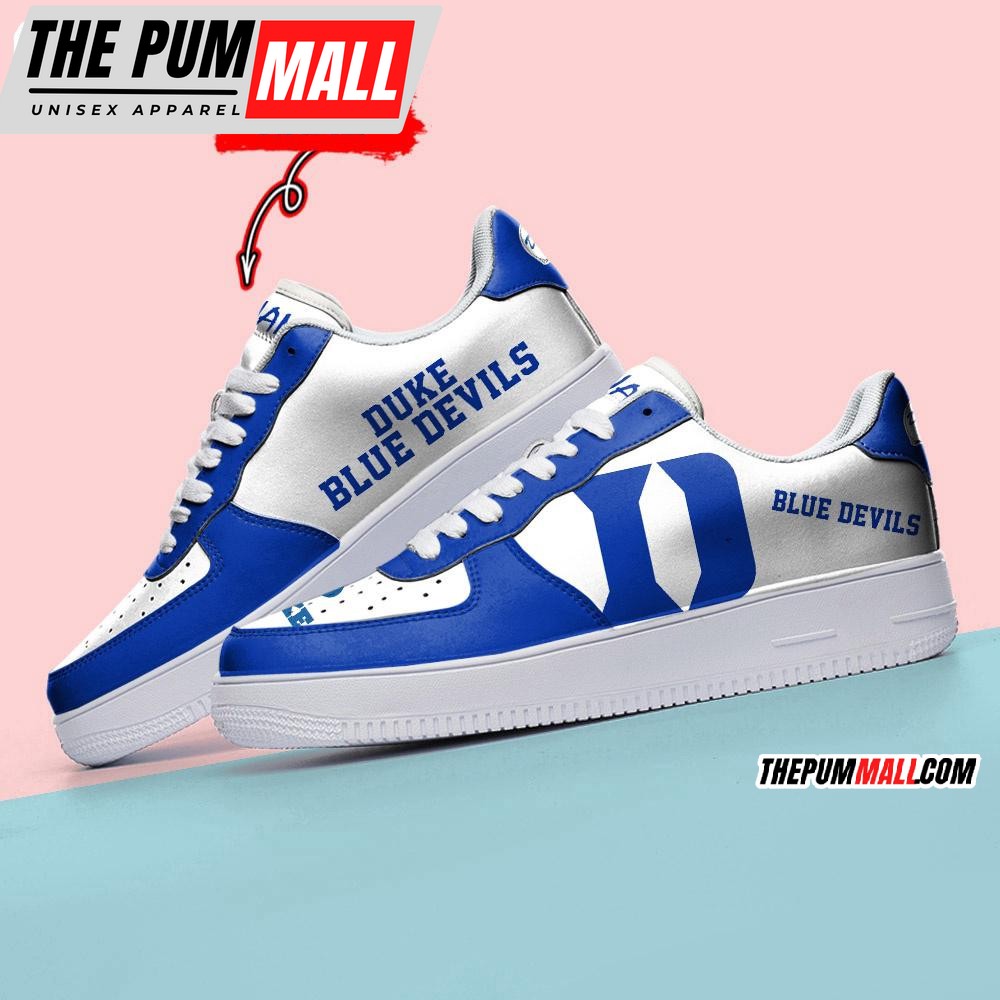 NCAA Duke Blue Devils Sporty Air Force 1 Shoes Sneaker