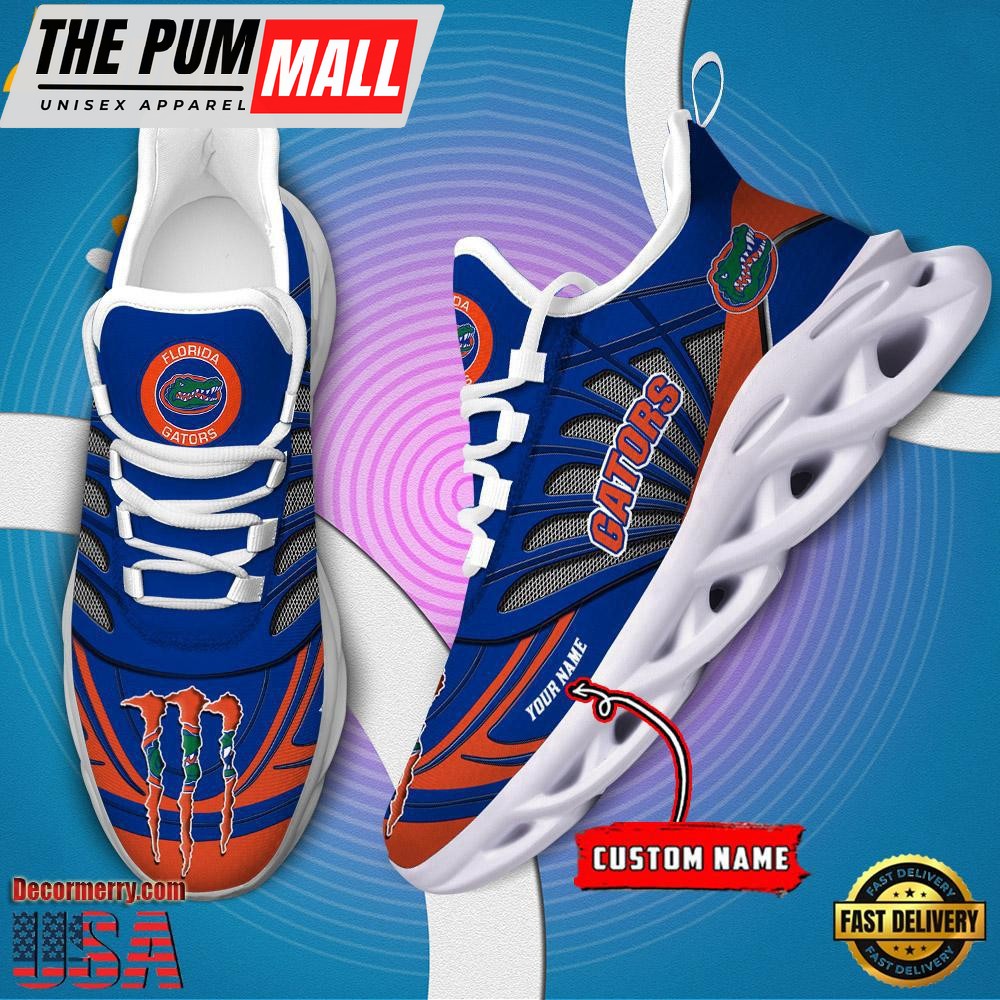 NCAA Florida Gators Custom Name Design Max Soul Shoes Sneaker