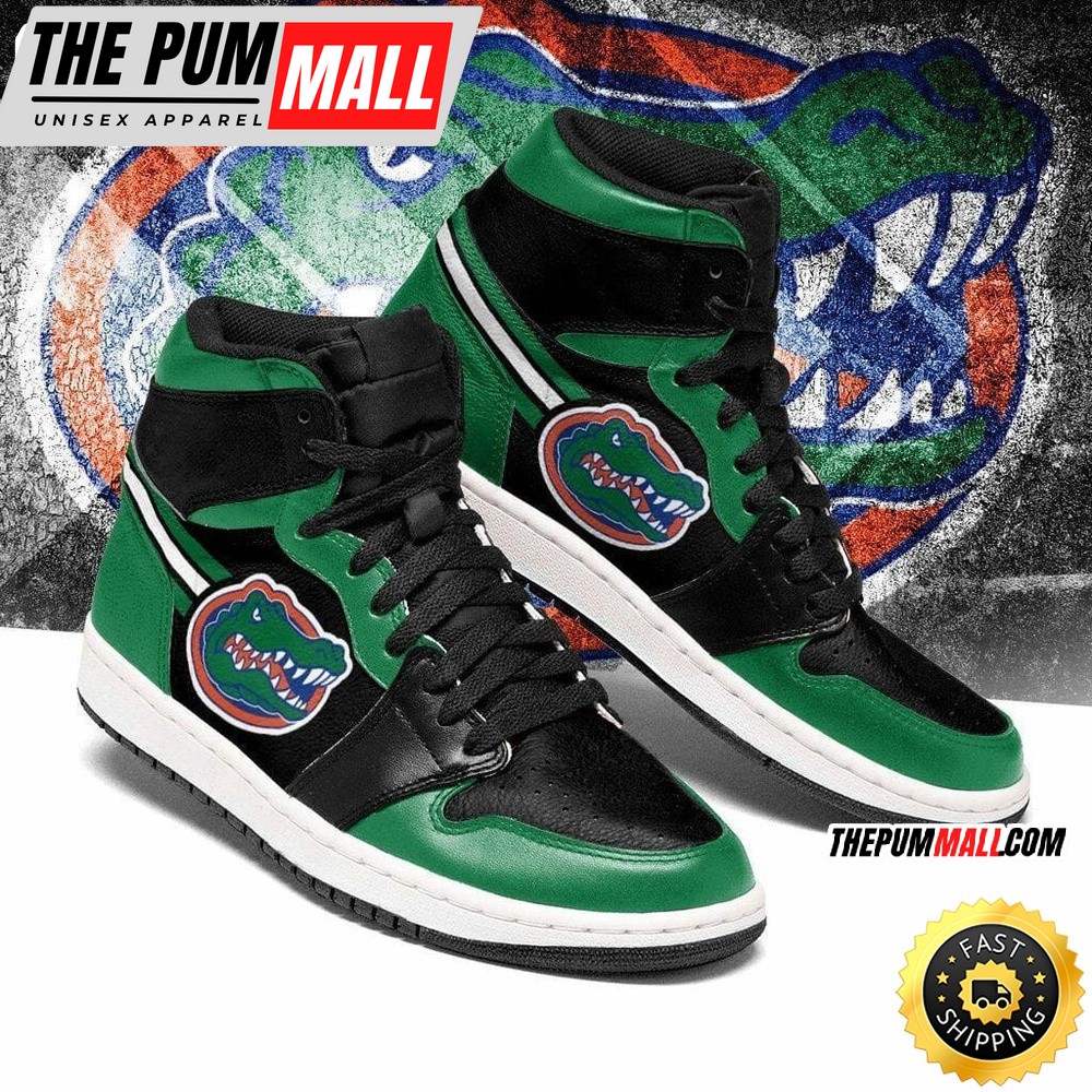 NCAA Florida Gators Green Black Air Jd 1 High Sneakers