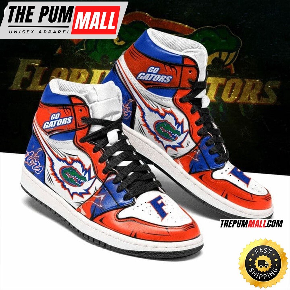 NCAA Florida Gators Orange Blue Air Jd 1 High Sneakers