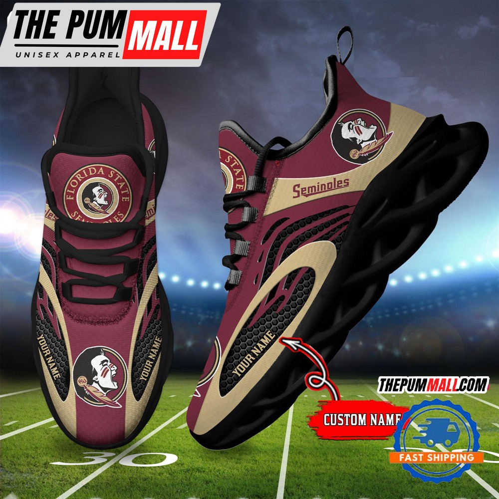 NCAA Florida State Seminoles Sport Team New Design Max Soul Shoes Sneaker