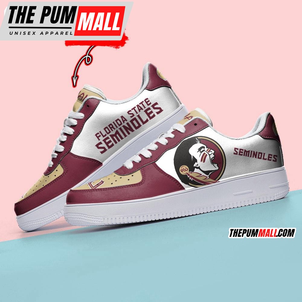 NCAA Florida State Seminoles Sporty Air Force 1 Shoes Sneaker
