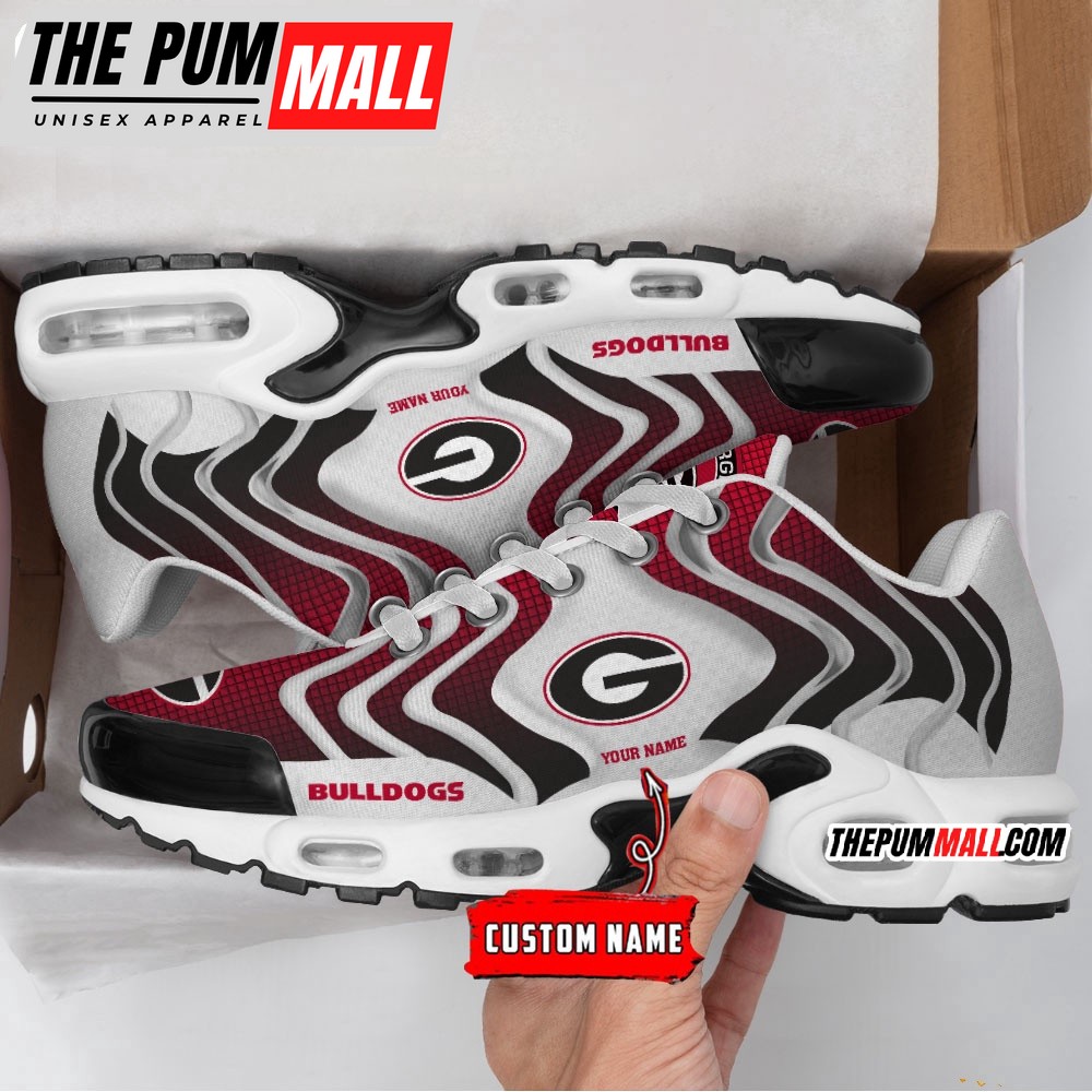 NCAA Georgia Bulldogs Logo Football Team Design Air Max Plus Shoes