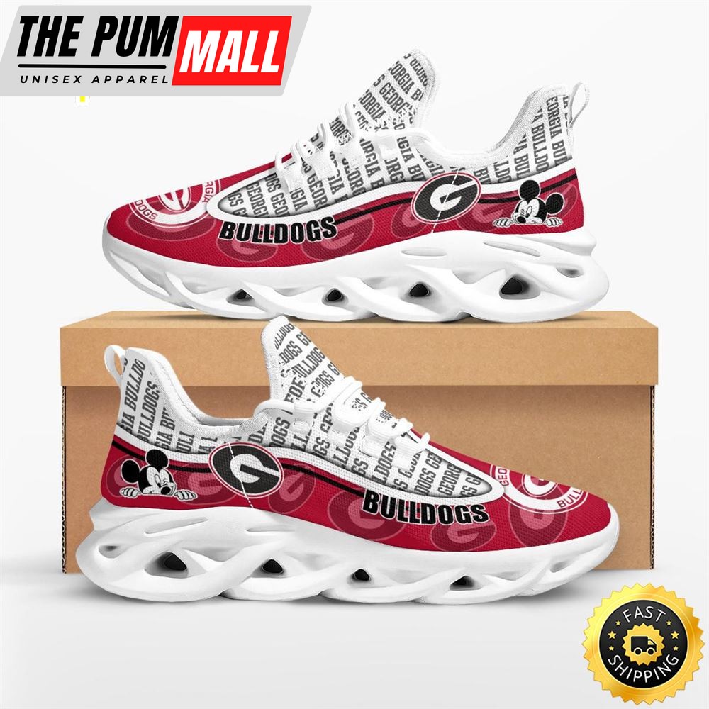 NCAA Georgia Bulldogs Mickey Mouse Max Soul Shoes