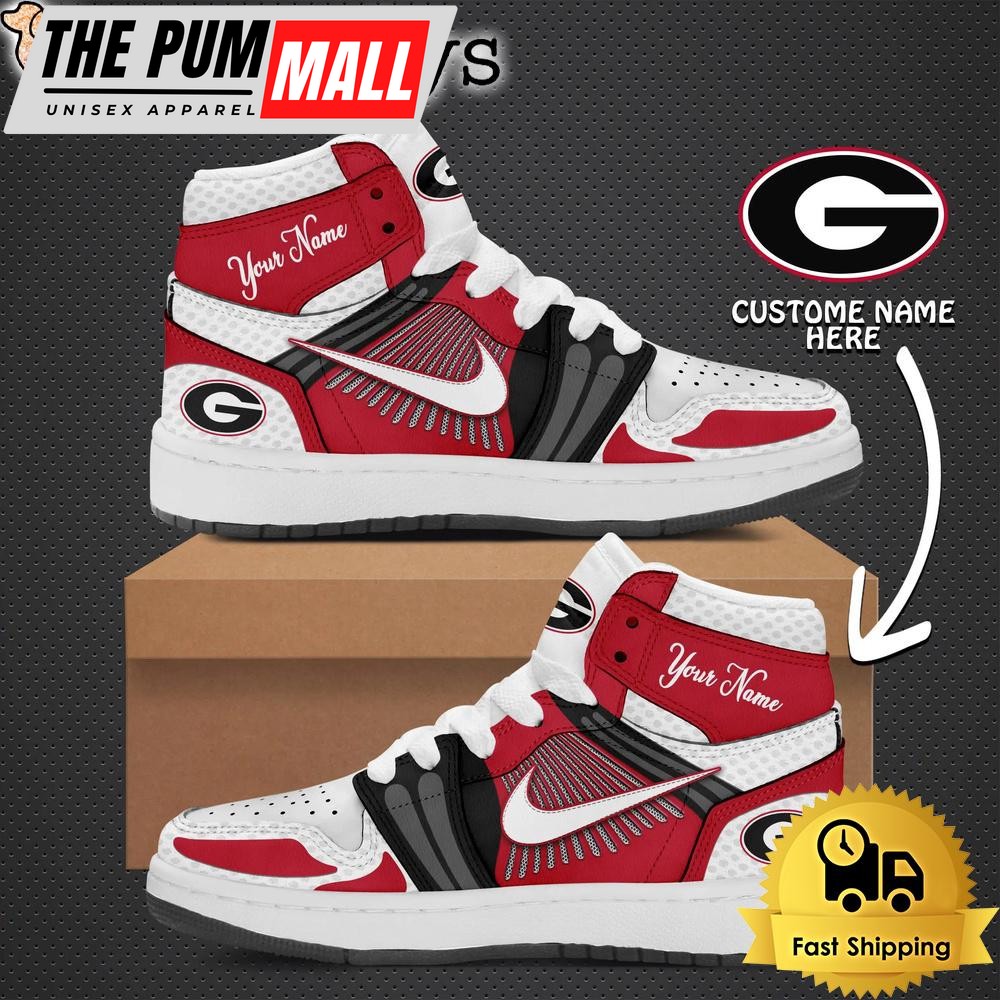 NCAA Georgia Bulldogs Power 2024 Custom Air Jd 1 Shoes