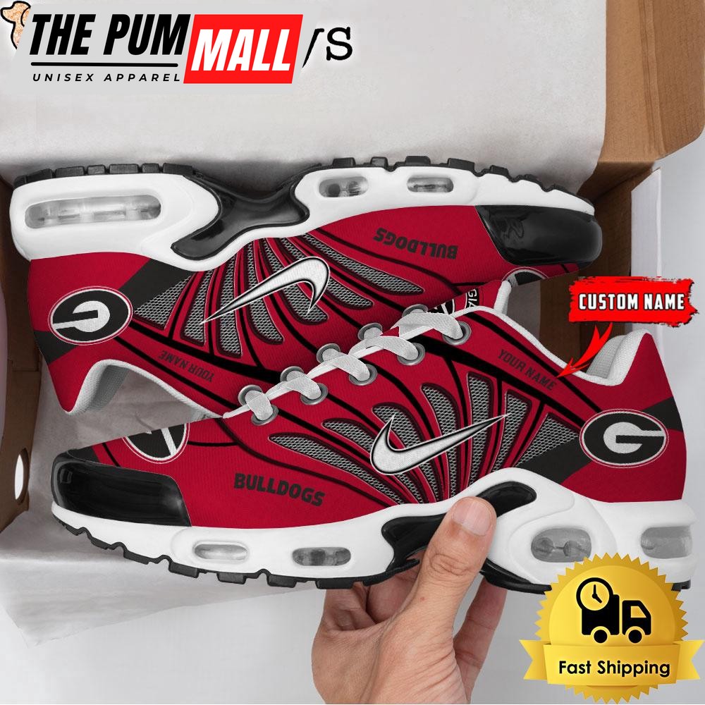 NCAA Georgia Bulldogs Sport Football Logo Custom Air Max Plus Shoes