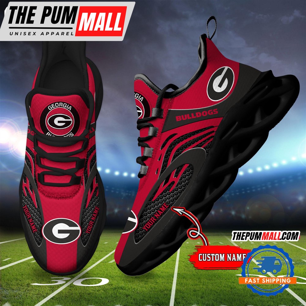 NCAA Georgia Bulldogs Sport Team New Design Max Soul Shoes Sneaker