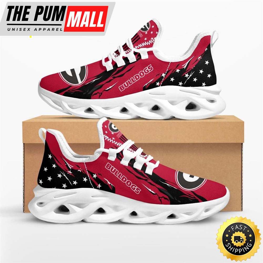 NCAA Georgia Bulldogs Stars and Stripes M Soul Shoes