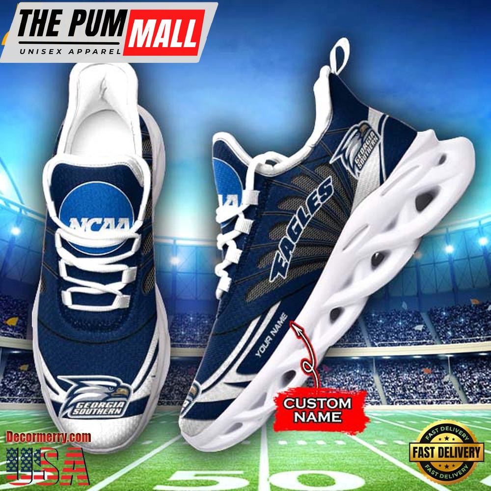 NCAA Georgia Southern Eagles Custom Name Design Max Soul Shoes Sneakers