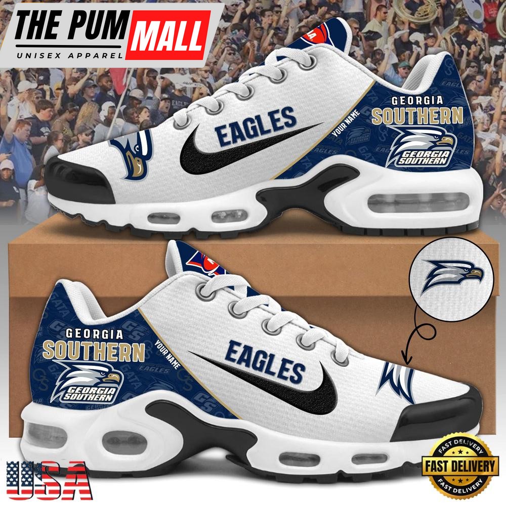 NCAA Georgia Southern Eagles Football Mascot Symbol Custom Name New Design Air Max Plus Shoes