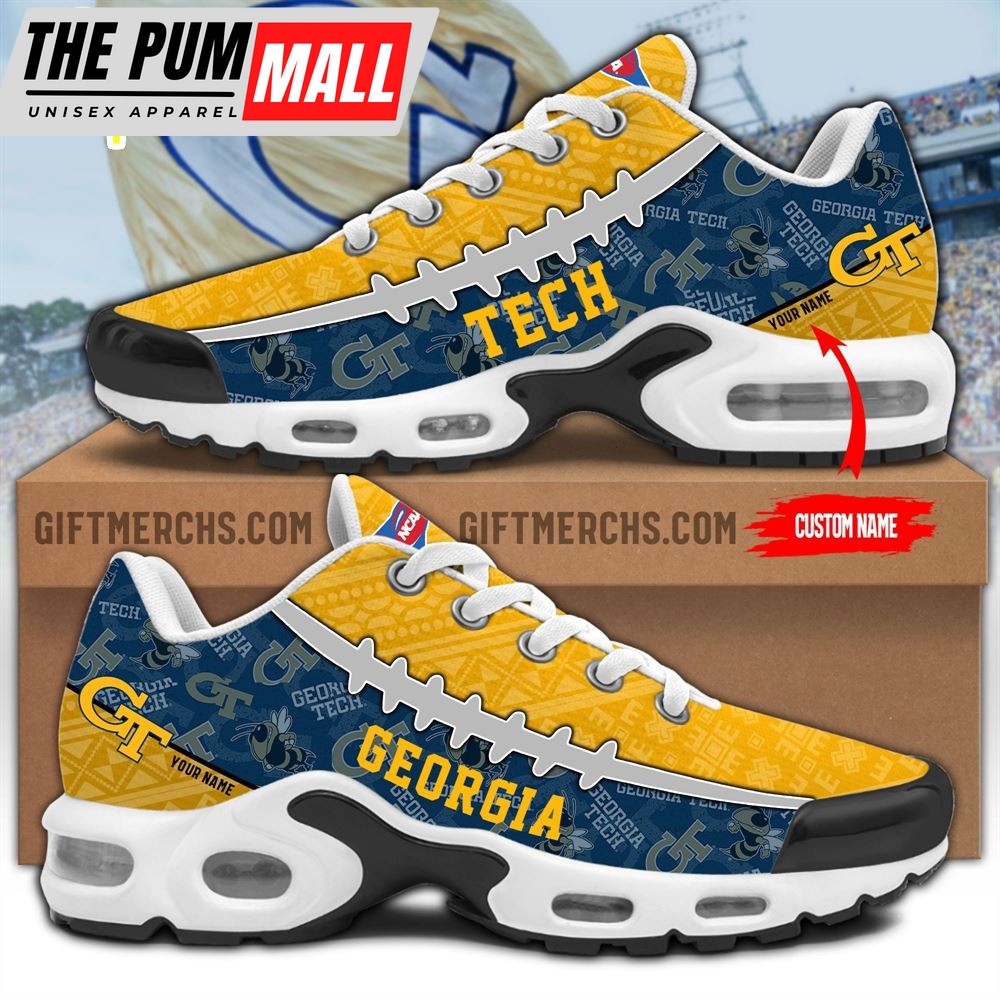NCAA Georgia Tech Custom Name TN Shoes