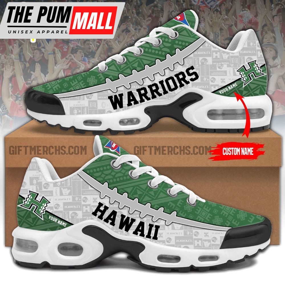 NCAA Hawaii Rainbow Warriors Custom Name TN Shoes