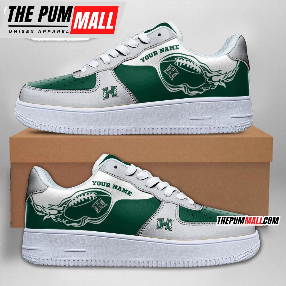 NCAA Hawaii Rainbow Warriors Sporty Air Force 1 Shoes Sneaker