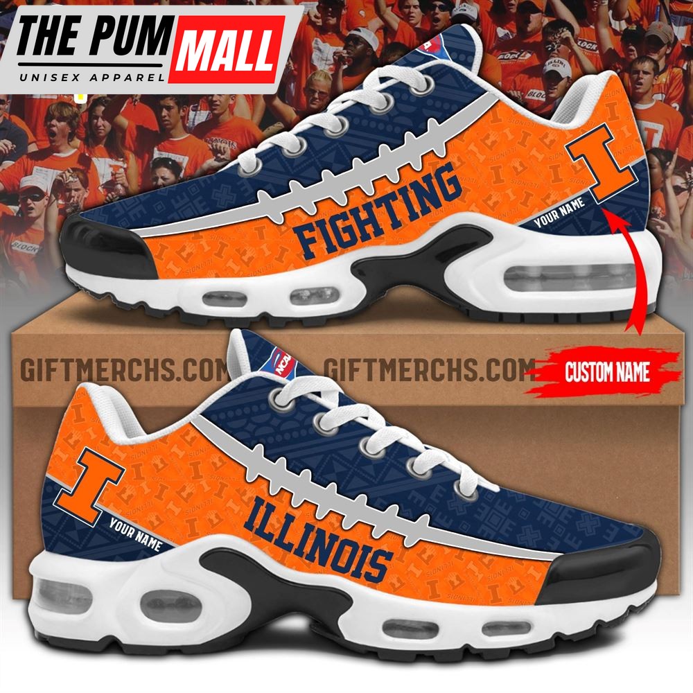NCAA Illinois Fighting Custom Name TN Shoes