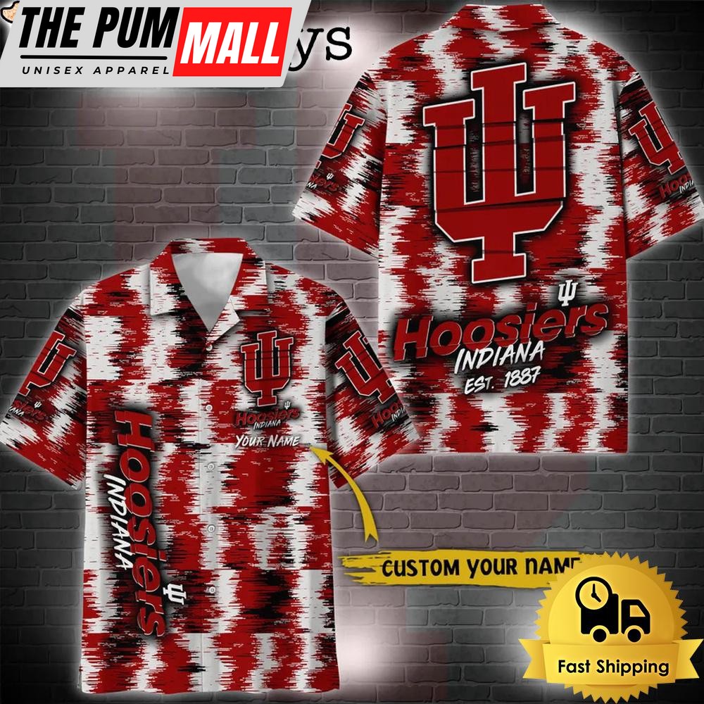 NCAA Indiana Hoosiers Custom Ikat Hawaiian Shirt