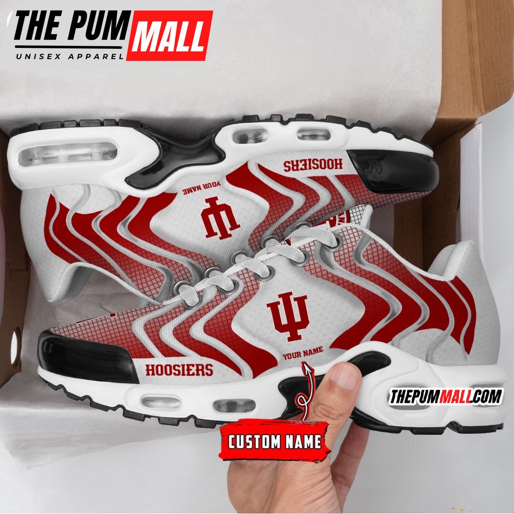 NCAA Indiana Hoosiers Logo Football Team Design Air Max Plus Shoes