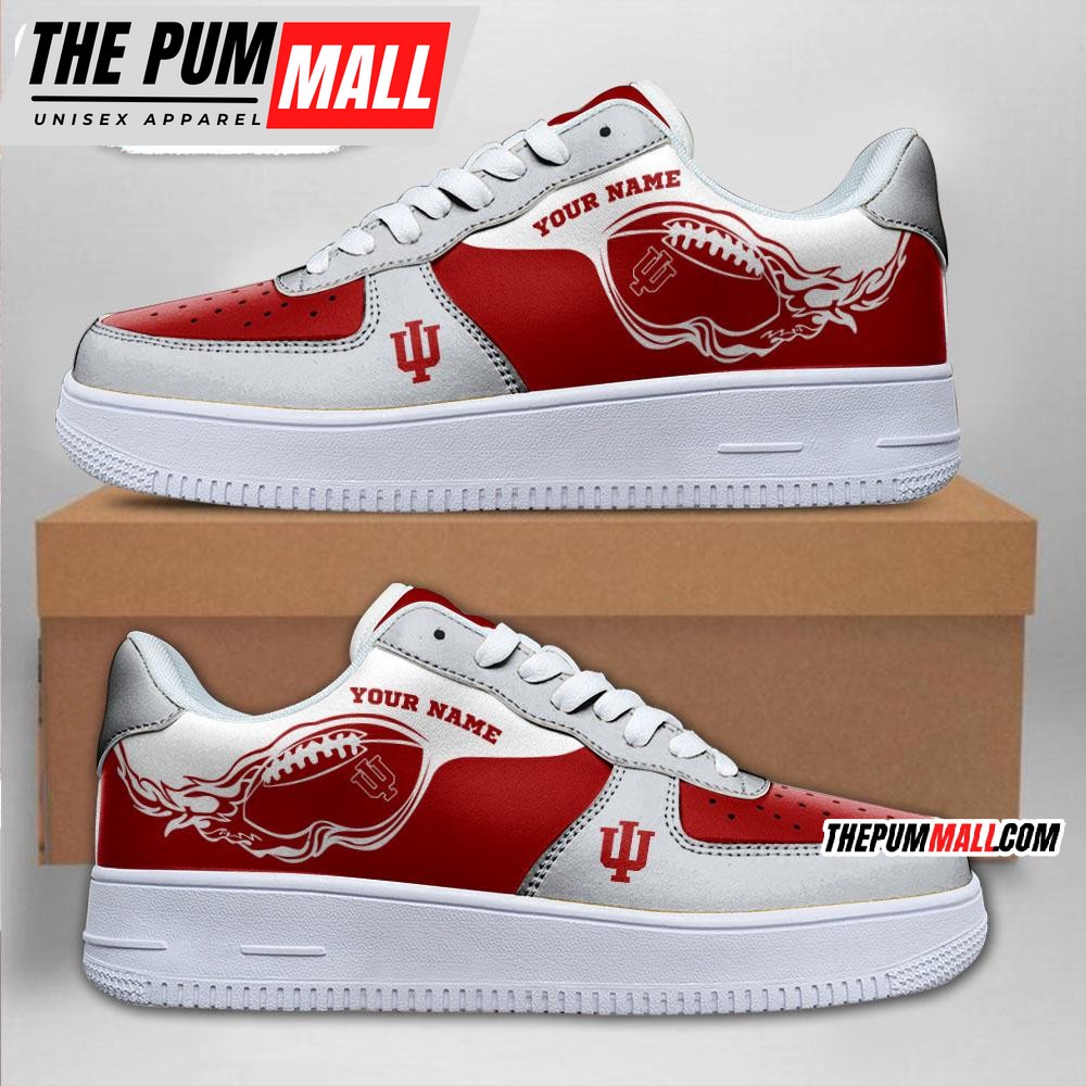 NCAA Indiana Hoosiers Sporty Air Force 1 Shoes Sneaker