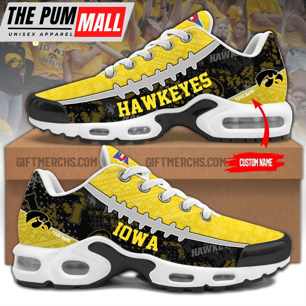 NCAA Iowa Hawkeyes Custom Name TN Shoes