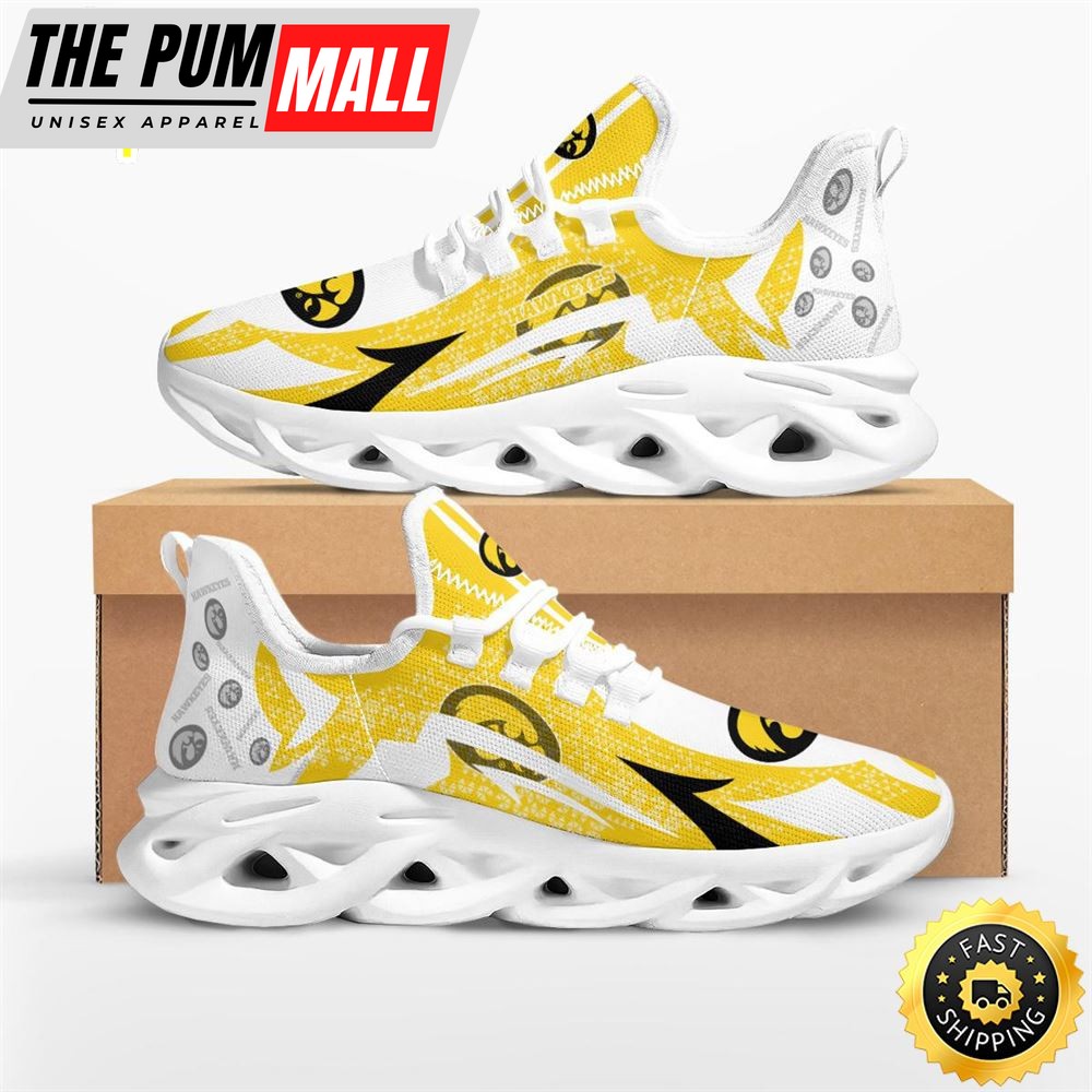 NCAA Iowa Hawkeyes Symbol Geometric Pattern Max Soul Shoes