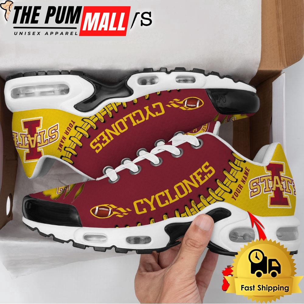NCAA Iowa State Cyclones Football Custom Air Max Plus Shoes