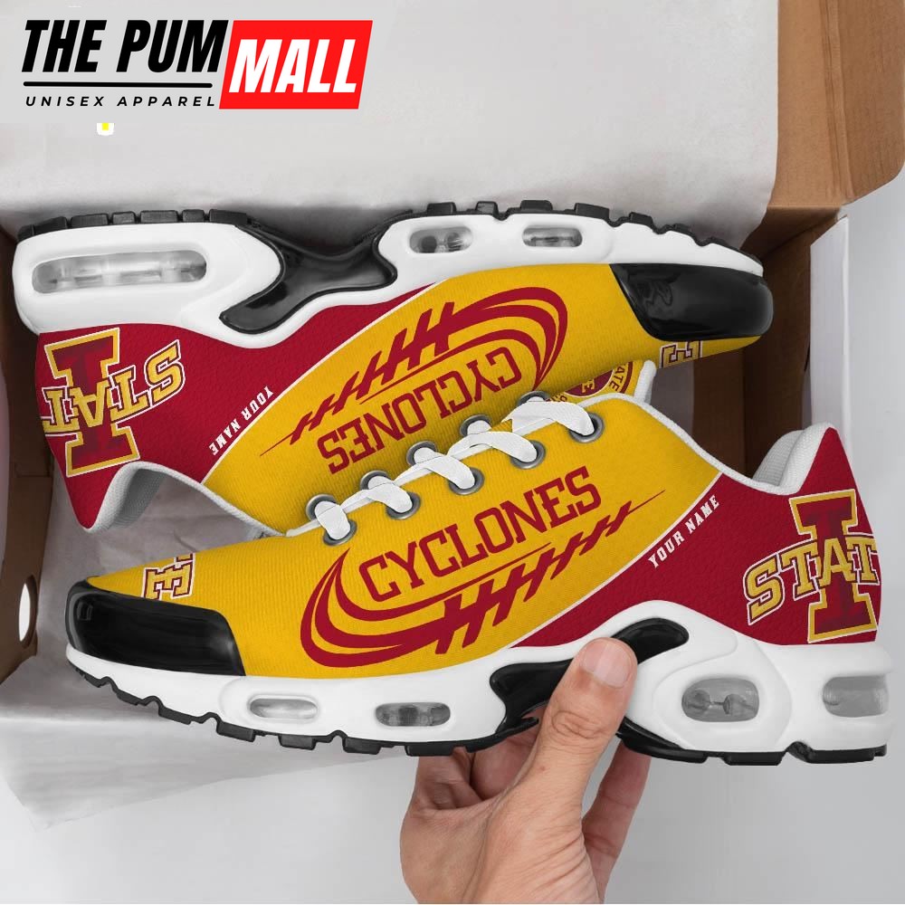 NCAA Iowa State Cyclones Football Custom Sport Max Plus Shoes