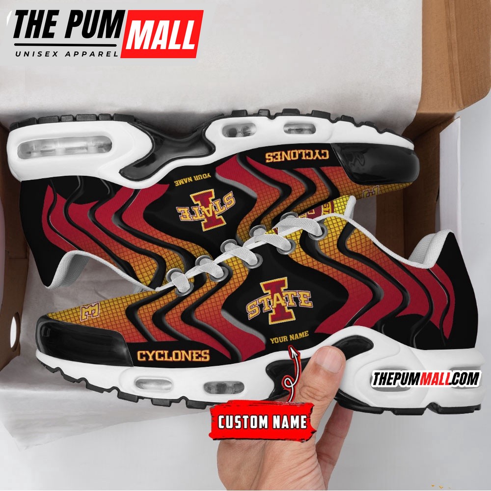 NCAA Iowa State Cyclones Logo Football Team Design Air Max Plus Shoes