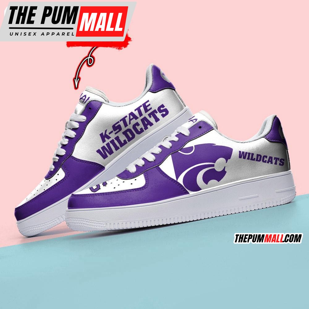 NCAA Kansas State Wildcats Sporty Air Force 1 Shoes Sneaker