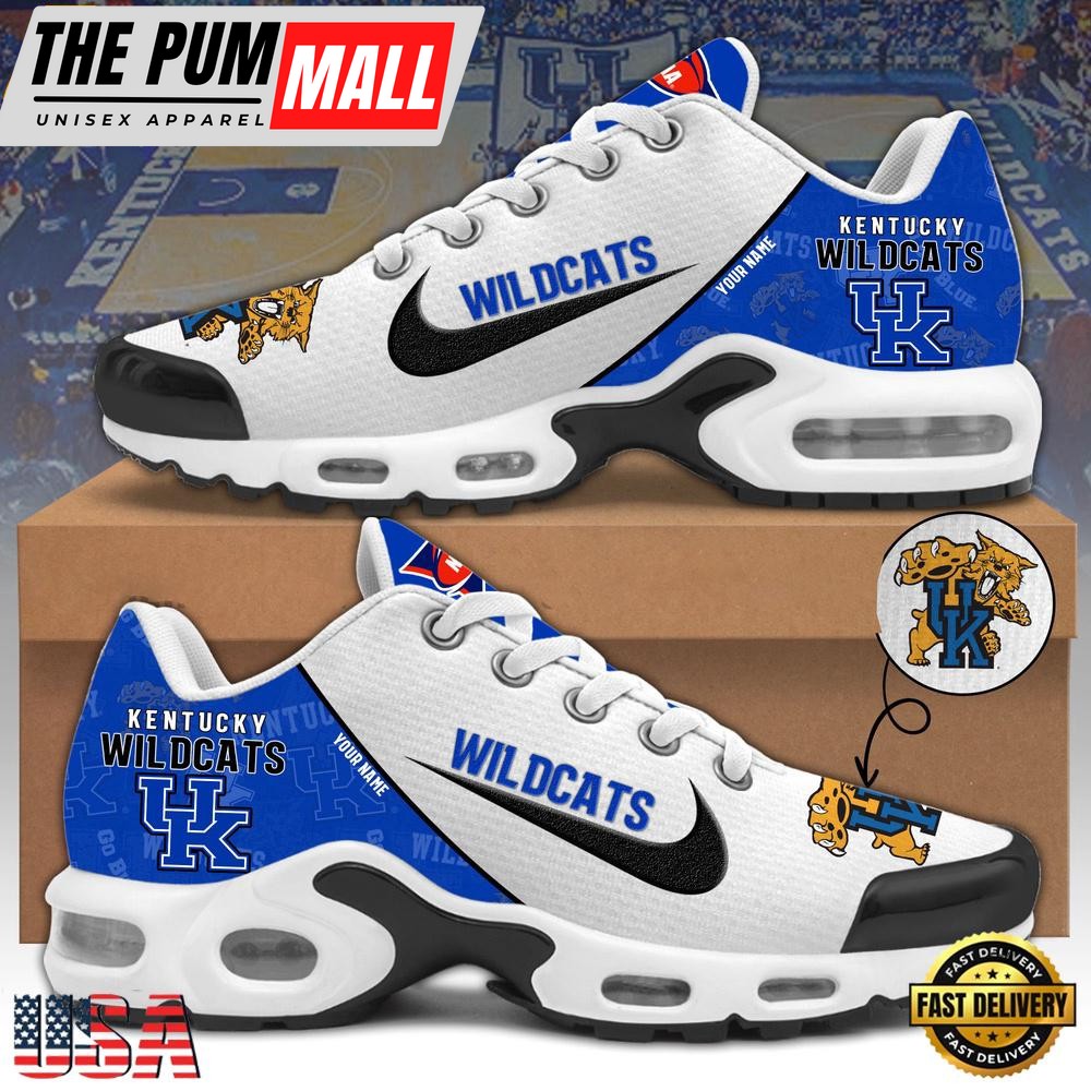 NCAA Kentucky Wildcats Football Mascot Symbol Custom Name New Design Air Max Plus Shoes