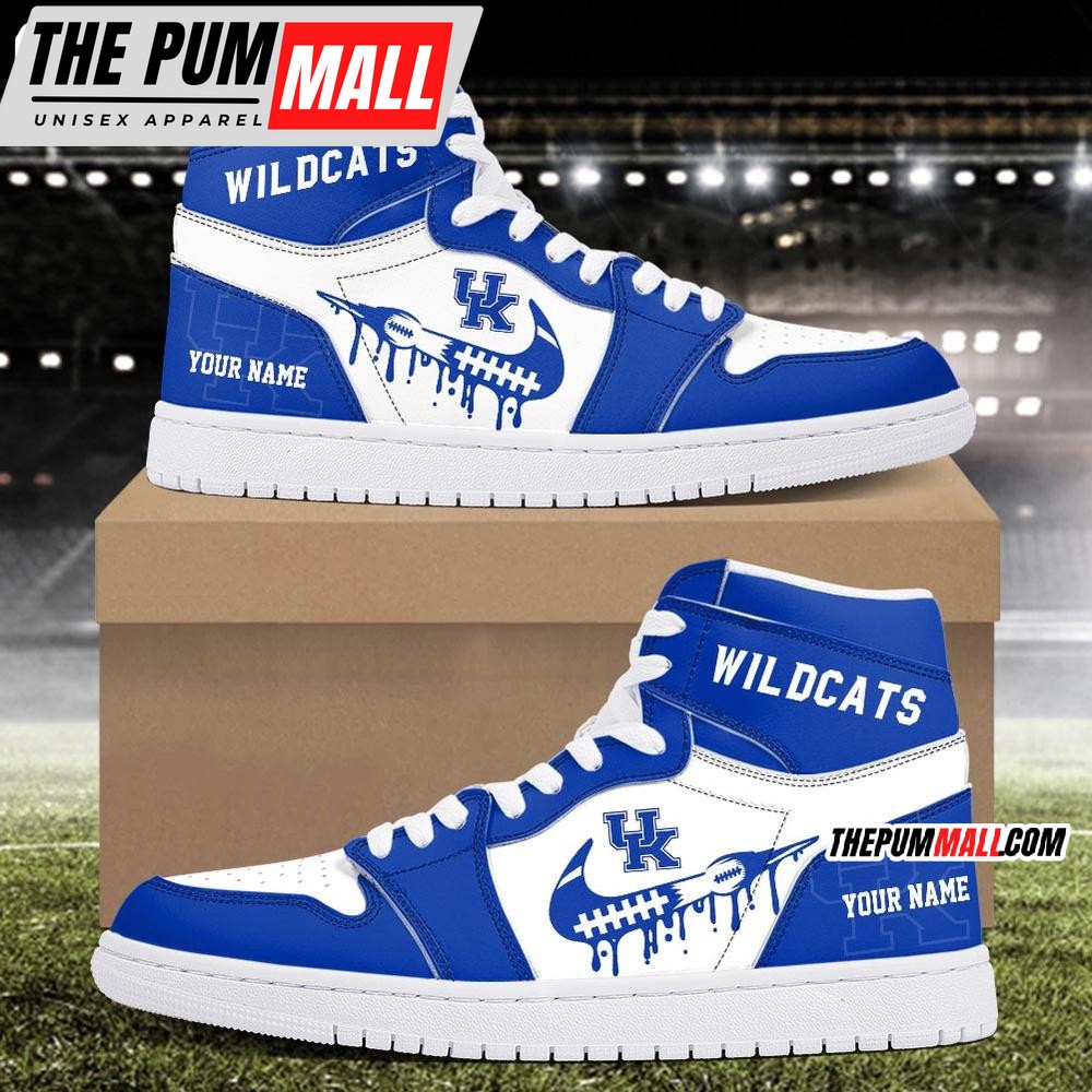 NCAA Kentucky Wildcats Sport Team Personalized Air Jd 1 Hightop Shoes