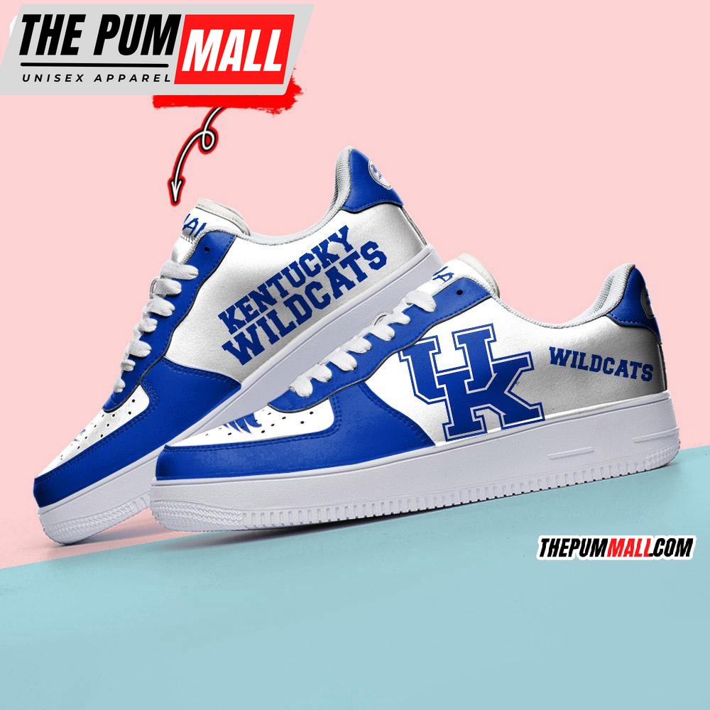 NCAA Kentucky Wildcats Sporty Air Force 1 Shoes Sneaker