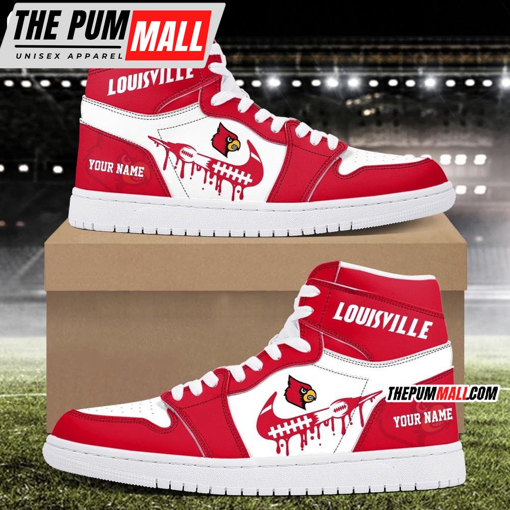 NCAA Louisville Cardinals Sport Team Personalized Air Jd 1 Hightop Shoes