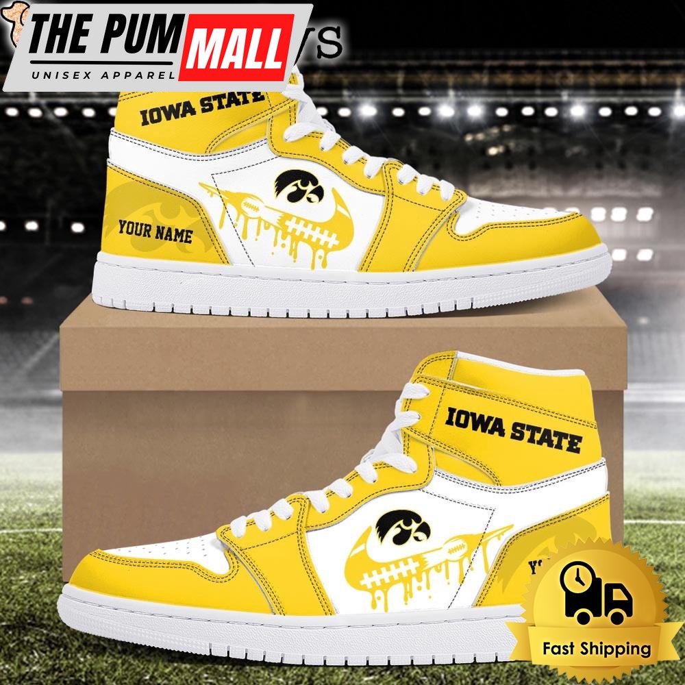 NCAA lowa State Cyclones Grunge Style Custom Air Jd 1 Shoes
