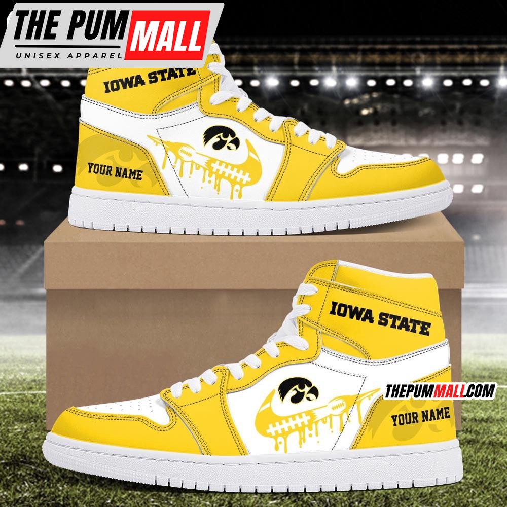 NCAA lowa State Cyclones Sport Team Personalized Air Jd 1 Hightop Shoes