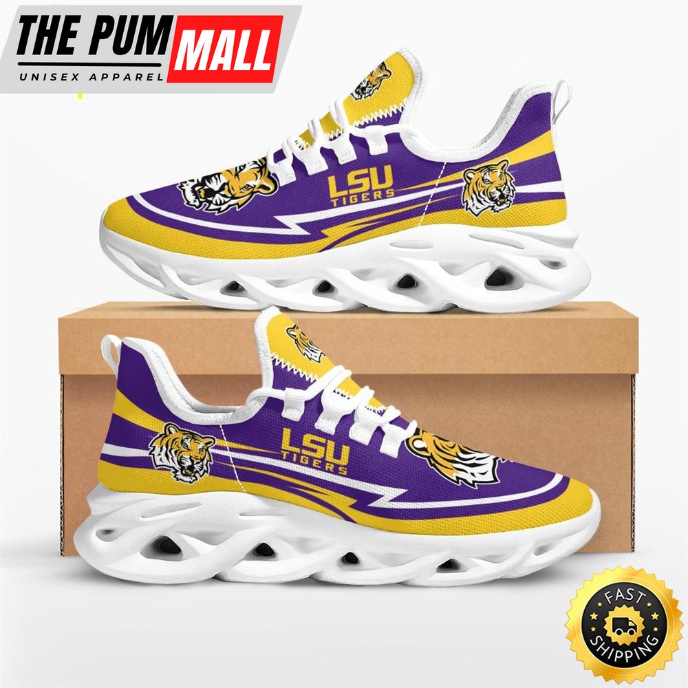 NCAA LSU Tigers Are Coming Curves Max Soul Shoes