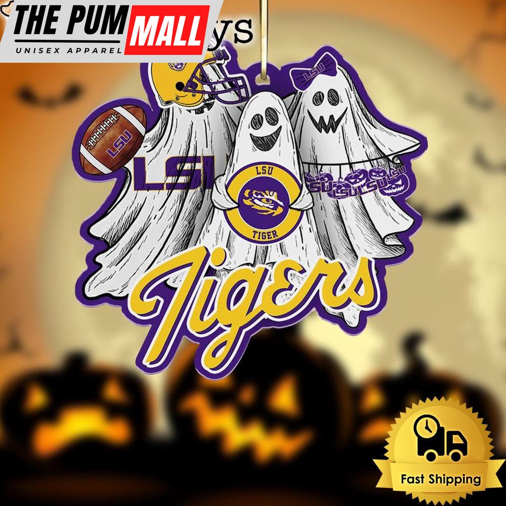 NCAA LSU Tigers Football Halloween Ghosts Ornament Limited Edition
