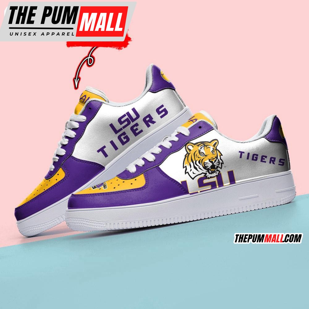 NCAA LSU Tigers Sporty Air Force 1 Shoes Sneaker