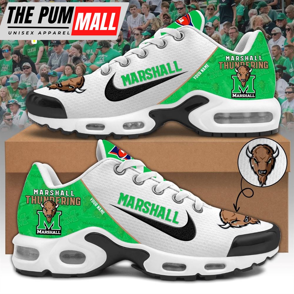 NCAA Marshall Thundering Herd Custom Name TN Shoes