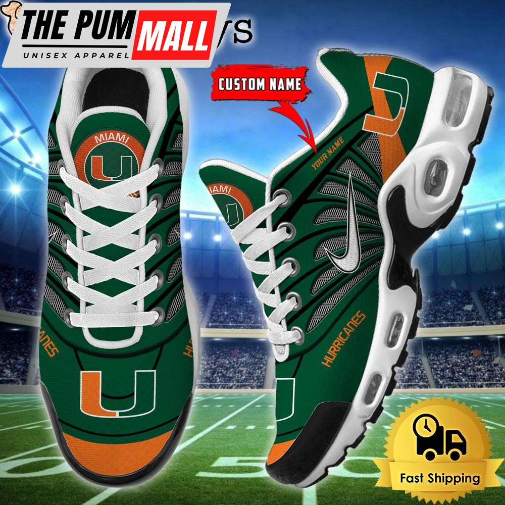 ncaa-miami-hurricanes-sport-football-logo-custom-air-max-plus-shoes-8e1srxj9 NCAA Miami Hurricanes Sport Football Logo Custom Air Max Plus Shoes