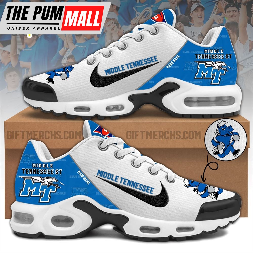 NCAA Middle Tennessee St Custom Name TN Shoes