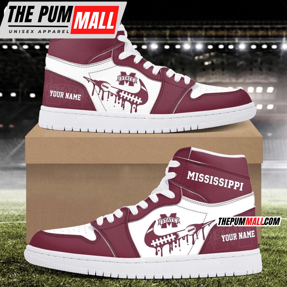 NCAA Mississippi State Bulldogs Sport Team Personalized Air Jd 1 Hightop Shoes