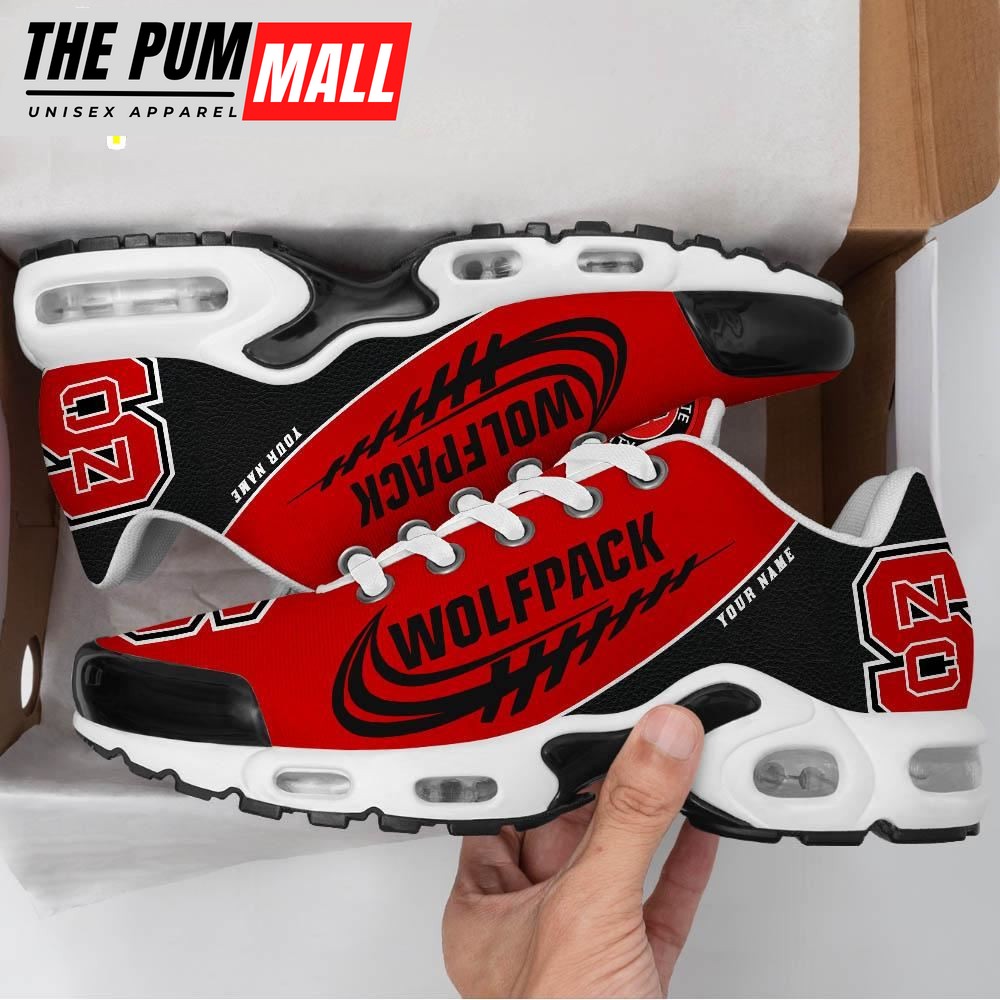 NCAA NC State Wolfpack Football Custom Sport Max Plus Shoes