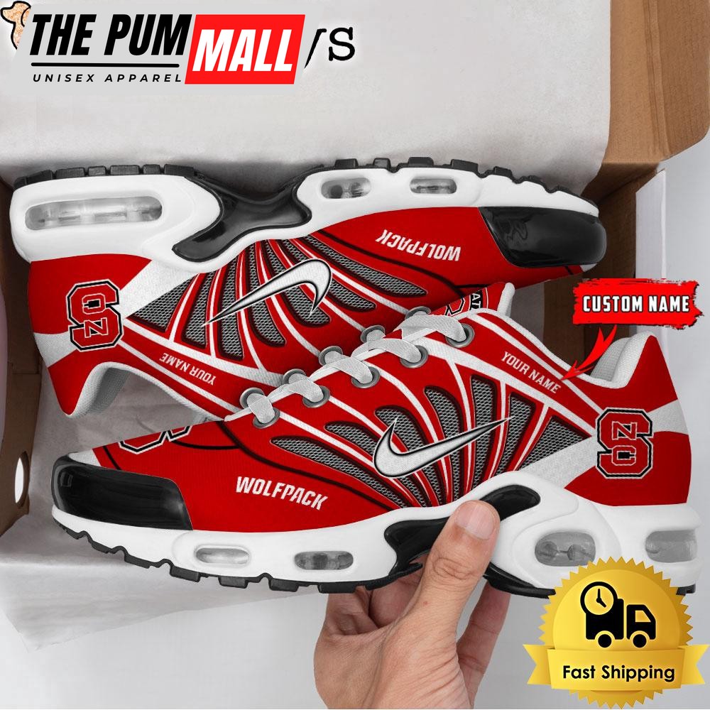NCAA NC State Wolfpack Sport Football Logo Custom Air Max Plus Shoes