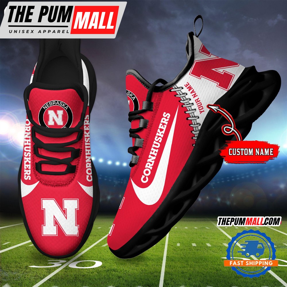 NCAA Nebraska Cornhuskers New Season Design Max Soul Shoes Sport Sneaker