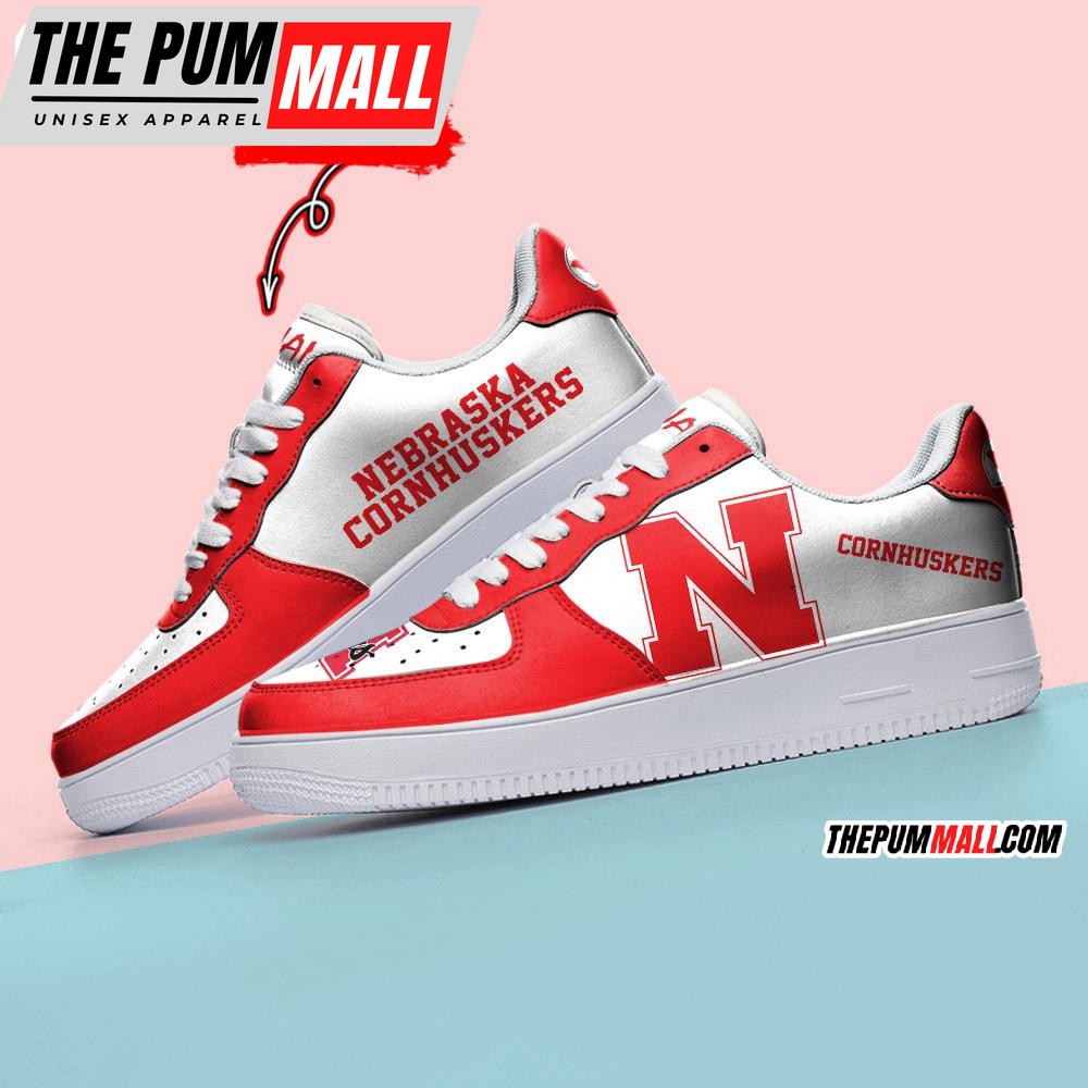 NCAA Nebraska Cornhuskers Sporty Air Force 1 Shoes Sneaker
