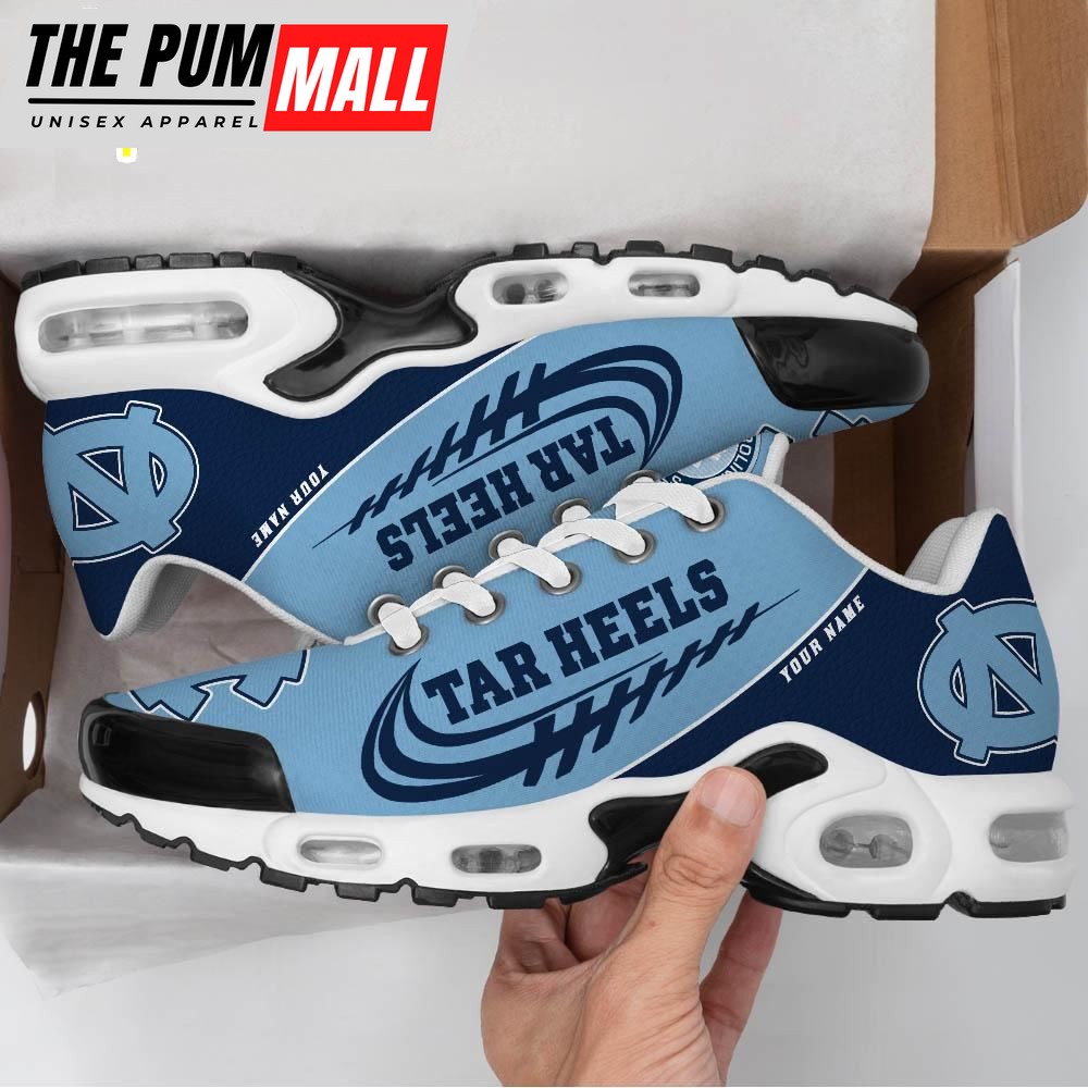 NCAA North Carolina Tar Heels Football Custom Sport Max Plus Shoes
