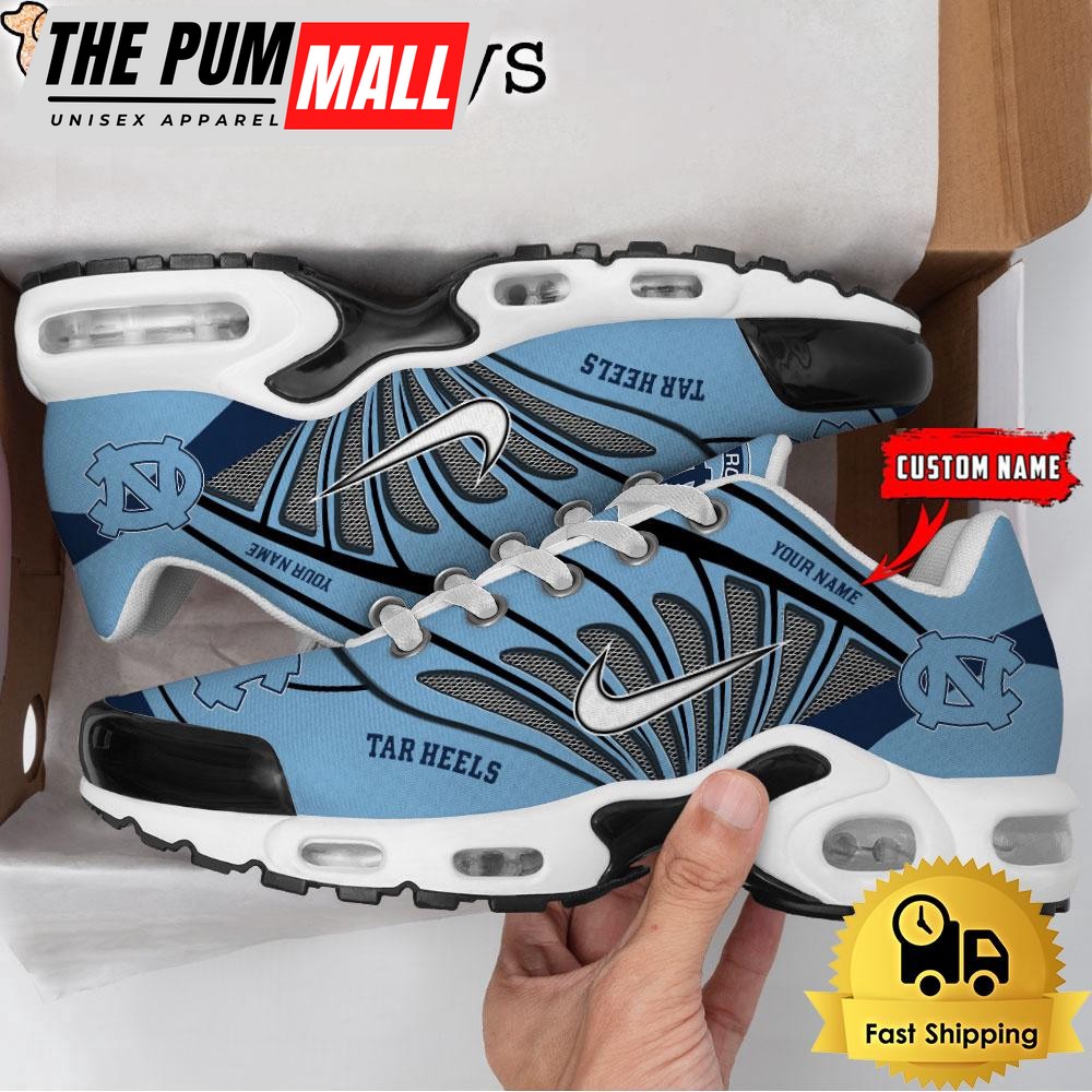 NCAA North Carolina Tar Heels Sport Football Logo Custom Air Max Plus Shoes