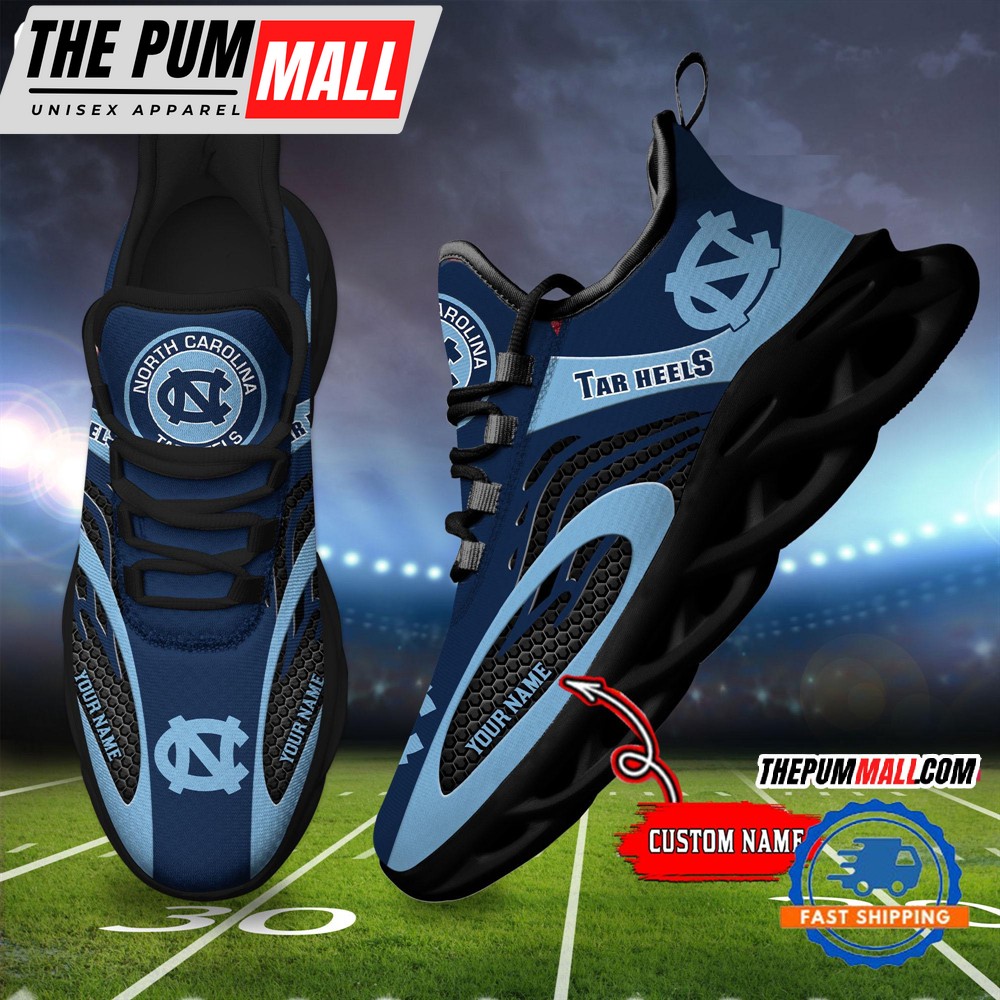 NCAA North Carolina Tar Heels Sport Team New Design Max Soul Shoes Sneaker
