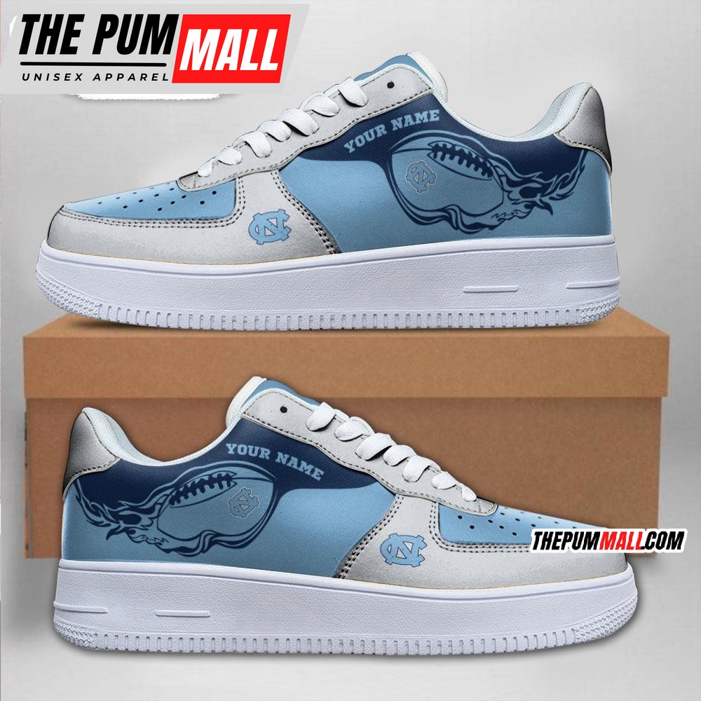 NCAA North Carolina Tar Heels Sporty Air Force 1 Shoes Sneaker